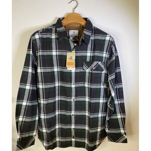 NWT Legendary Whitetails Original Buck Camp Flannel Shirt Men's XL Green Plaid